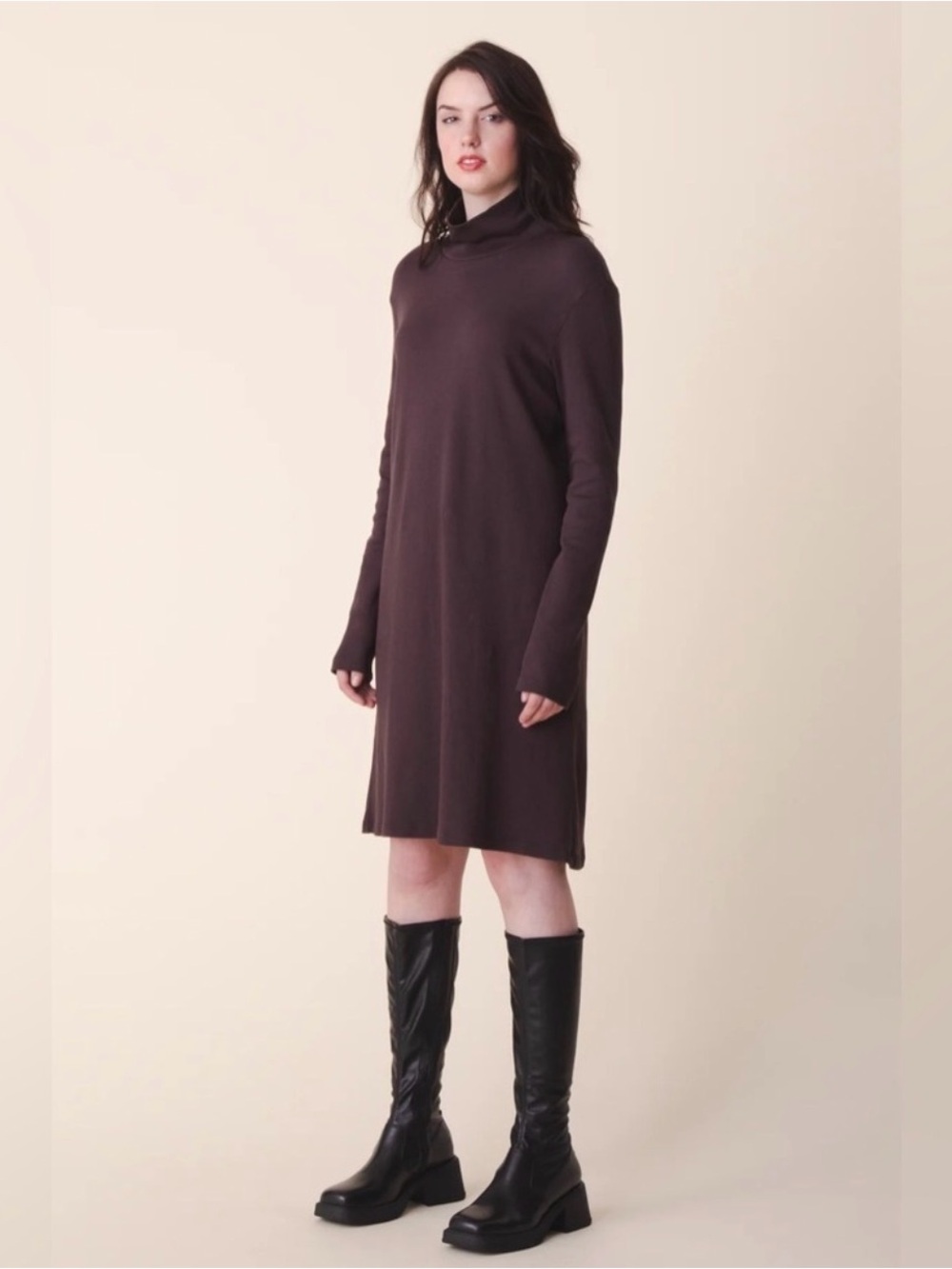 Prairie Underground True Self Turtleneck Long Sleeve Dress M